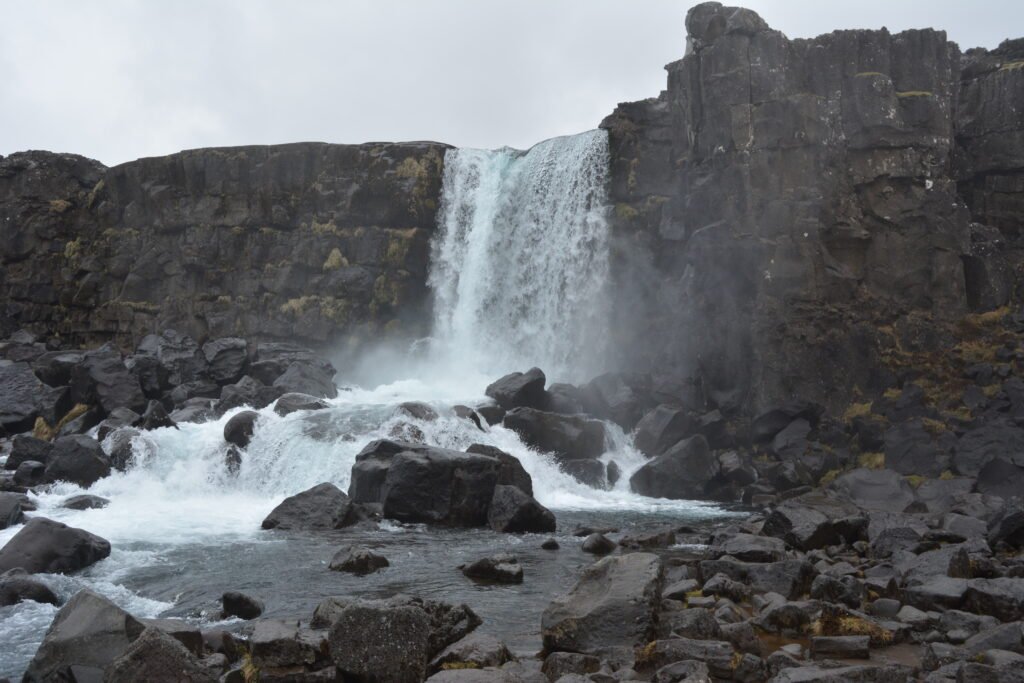 Öxarárfoss Waterfall